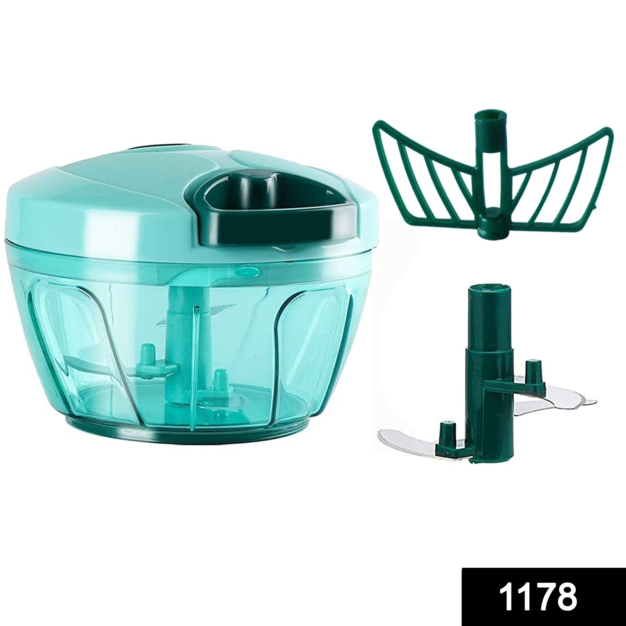 1178 Manual Compact & Powerful Hand Held Vegetable Food Chopper (450Ml) - SkyShopy 1178 Manual Compact & Powerful Hand Held Vegetable Food Chopper (450Ml) - SkyShopy